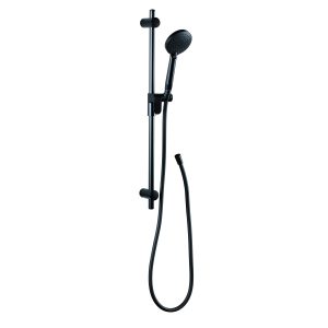 SOLO Eternal Shower Slide Set, 28", Stainless Steel, Matte Black