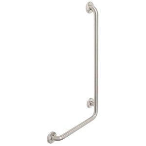 16” x 32” L-Shape Grab Bar, Right, Stainless Steel