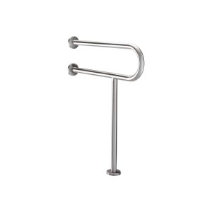 24" Wall and Floor Mounted Grab Bar, Stainless Steel